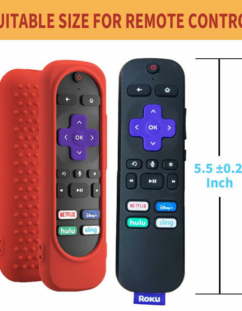 Load image into Gallery viewer, Silicone Remote Cover for Roku TV Remote Shockproof Washable with Lanyard Mint

