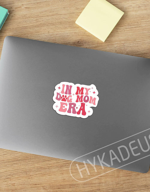 Load image into Gallery viewer, 3pcs “In My Dog Mom Era” Waterproof Vinyl Stickers Paw Decals 3"x2.3"
