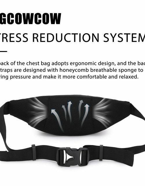 Load image into Gallery viewer, BIGCOWCOW Fanny Pack Waterproof Belt Bag for Women &amp; Men Travel Hiking Run
