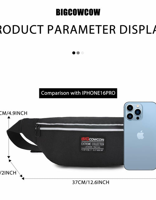 Load image into Gallery viewer, BIGCOWCOW Fanny Pack Waterproof Belt Bag for Women &amp; Men Travel Hiking Run
