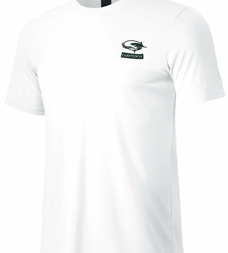 Haimont Men’s Sun Protection Fishing Shirt Short Sleeve White L Lightweight