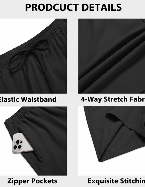 Load image into Gallery viewer, COOFANDY Men’s 7" Workout Gym Shorts 2-Pack Lightweight with Zipper Wine/Black
