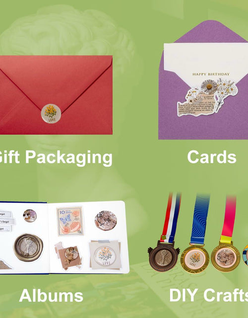 Load image into Gallery viewer, IGOGO 1” Epoxy Stickers Craft Bottle Caps Hair Bows Scrapbook 100PCS Glitter
