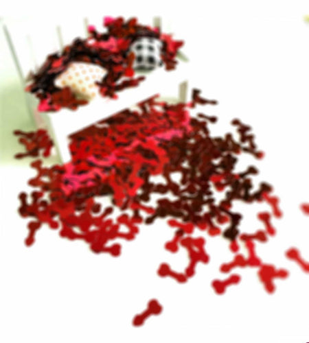 2025pcs Red Glitter Confetti Party Table Sprinkle Decoration (RED250121)