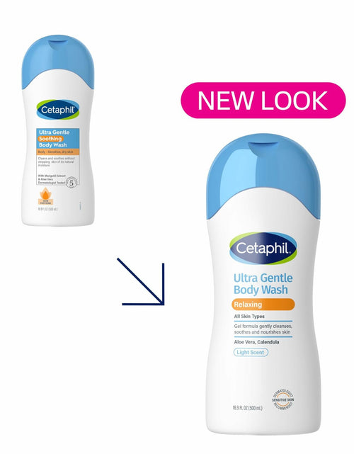 Load image into Gallery viewer, Cetaphil Ultra Gentle Body Wash 16.9oz Sensitive Skin Aloe Hypoallergenic
