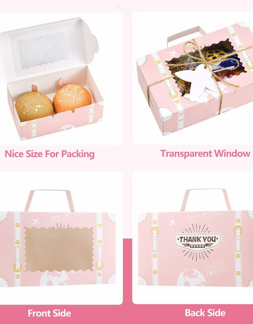 Load image into Gallery viewer, YODYZJ 20-Piece Mini Suitcase Party Favor Boxes Pink Small 6.55x3.85x2.45in
