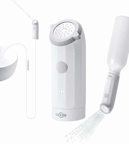 LUCKIER Portable Electric Bidet Handheld Spray 1.5m Hose Travel Use