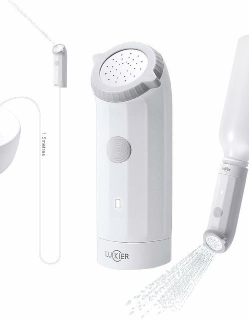 Load image into Gallery viewer, LUCKIER Portable Electric Bidet Handheld Spray 1.5m Hose Travel Use
