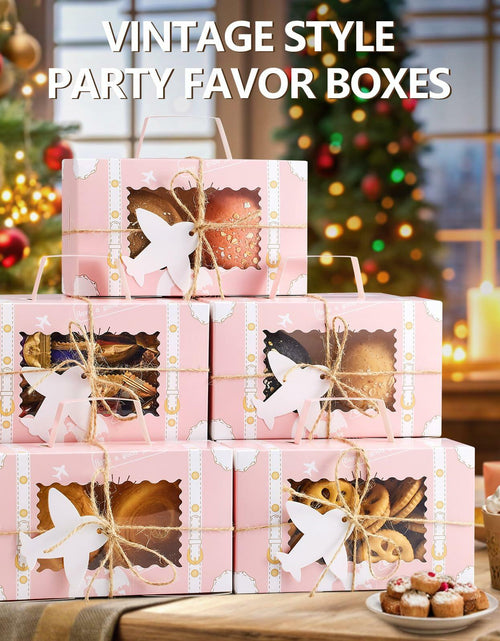 Load image into Gallery viewer, YODYZJ 20-Piece Mini Suitcase Party Favor Boxes Pink Small 6.55x3.85x2.45in
