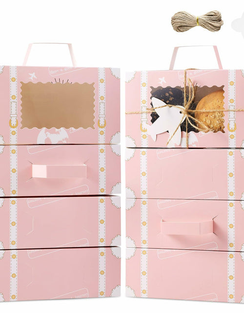 Load image into Gallery viewer, YODYZJ 20-Piece Mini Suitcase Party Favor Boxes Pink Small 6.55x3.85x2.45in
