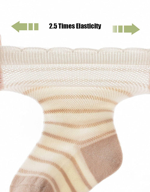 Load image into Gallery viewer, Apone Fatu Baby Knee High Socks Flower D for Infants Toddlers 6-12 Months
