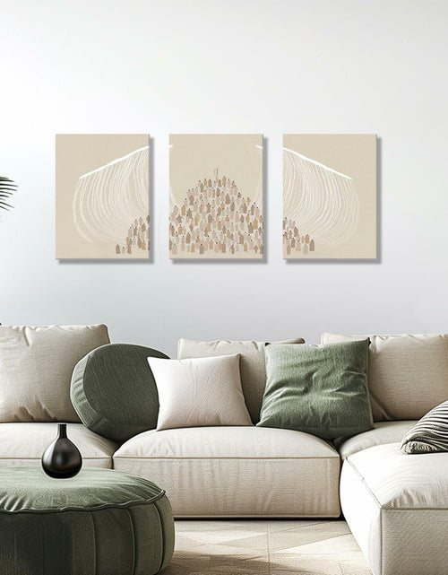 Load image into Gallery viewer, Jesus Christian Wall Art Set of 3 Canvas Prints Framed 12x16
