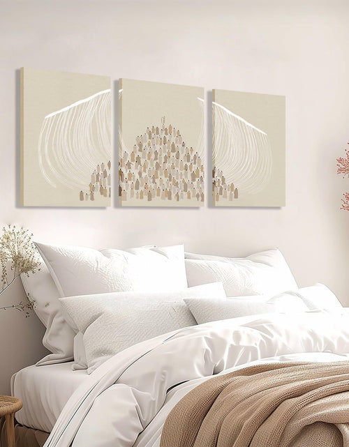 Load image into Gallery viewer, Jesus Christian Wall Art Set of 3 Canvas Prints Framed 12x16

