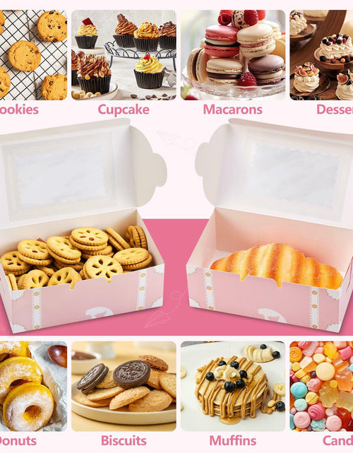 Load image into Gallery viewer, YODYZJ 20-Piece Mini Suitcase Party Favor Boxes Pink Small 6.55x3.85x2.45in
