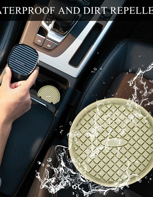 Load image into Gallery viewer, Yourkar 4 PCS Car Cup Holder Coasters 2.75in Silicone Non-Slip Yellow
