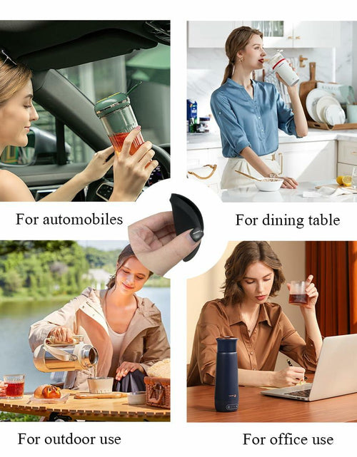 Load image into Gallery viewer, Yourkar 4 PCS Car Cup Holder Coasters 2.75in Silicone Non-Slip Yellow
