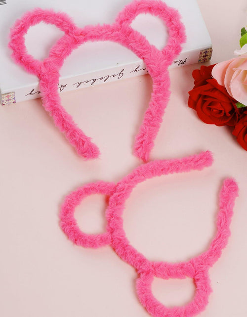 Load image into Gallery viewer, Yolyoo 3pcs Chipmunk Mouse Ears Headband Rose Red Standard Size
