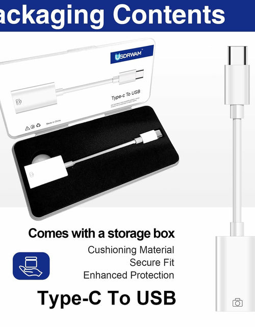 Load image into Gallery viewer, Usdrwam 8-Pin Male to USB 3.0 Female OTG Adapter Cable 2 Ports
