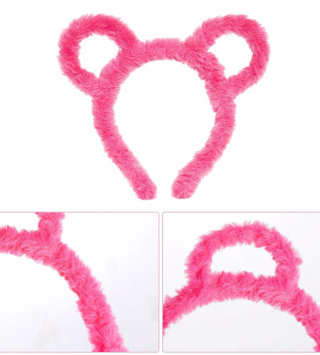 Yolyoo 3pcs Chipmunk Mouse Ears Headband Rose Red Standard Size