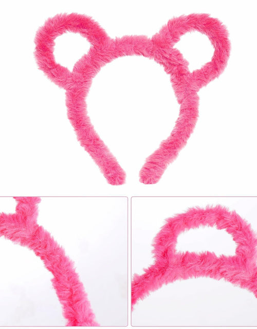 Load image into Gallery viewer, Yolyoo 3pcs Chipmunk Mouse Ears Headband Rose Red Standard Size
