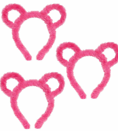 Yolyoo 3pcs Chipmunk Mouse Ears Headband Rose Red Standard Size
