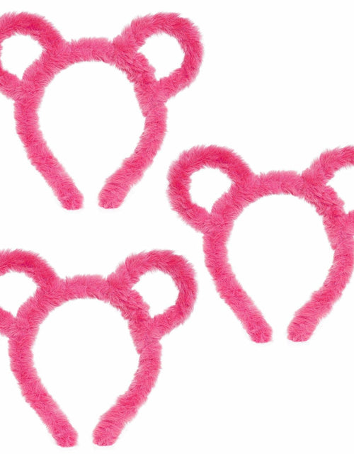 Load image into Gallery viewer, Yolyoo 3pcs Chipmunk Mouse Ears Headband Rose Red Standard Size
