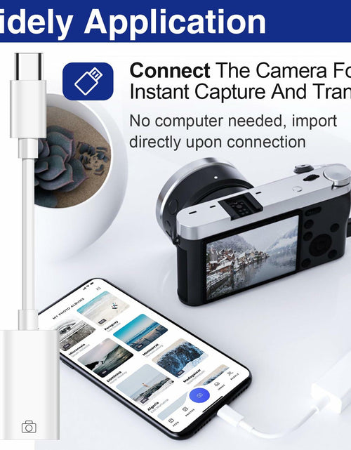 Load image into Gallery viewer, Usdrwam 8-Pin Male to USB 3.0 Female OTG Adapter Cable 2 Ports
