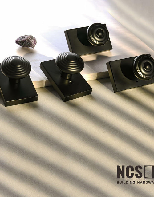 Load image into Gallery viewer, NCSEN Matt Black Interior Door Knob Privacy Lock for Bath &amp; Bedroom

