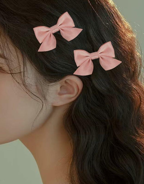 Load image into Gallery viewer, Hair Bow Clips for Women &amp; Girls 4PCS Pink Black Bow Knot Hair Barrette
