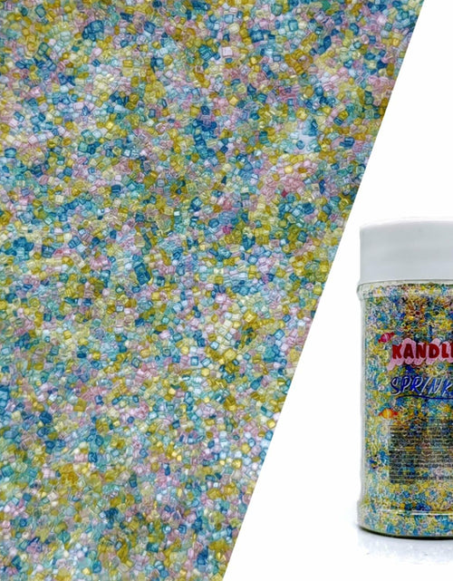 Load image into Gallery viewer, Edible Sanding Sugar Sprinkles 3oz Blue Purple Yellow for Cakes &amp; Cookies
