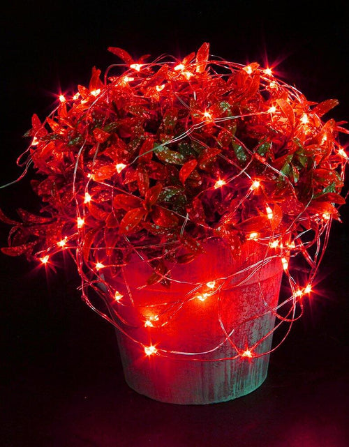 Load image into Gallery viewer, CYLAPEX 6 Pack Red Fairy String Lights Battery LED 3.3ft 20 LEDs
