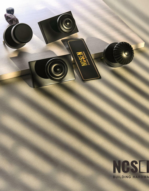 Load image into Gallery viewer, NCSEN Matt Black Interior Door Knob Privacy Lock for Bath &amp; Bedroom
