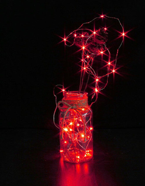Load image into Gallery viewer, CYLAPEX 6 Pack Red Fairy String Lights Battery LED 3.3ft 20 LEDs
