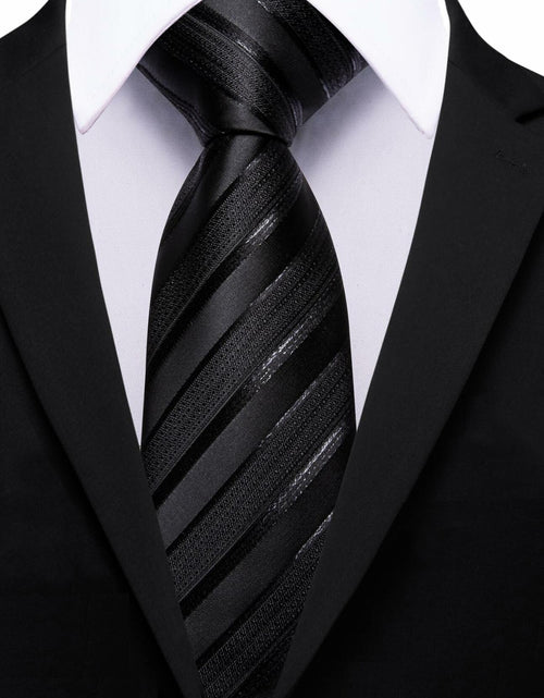 Load image into Gallery viewer, Barry.Wang Silk Men Striped Necktie Tie Clip Blush Pink Size One Size

