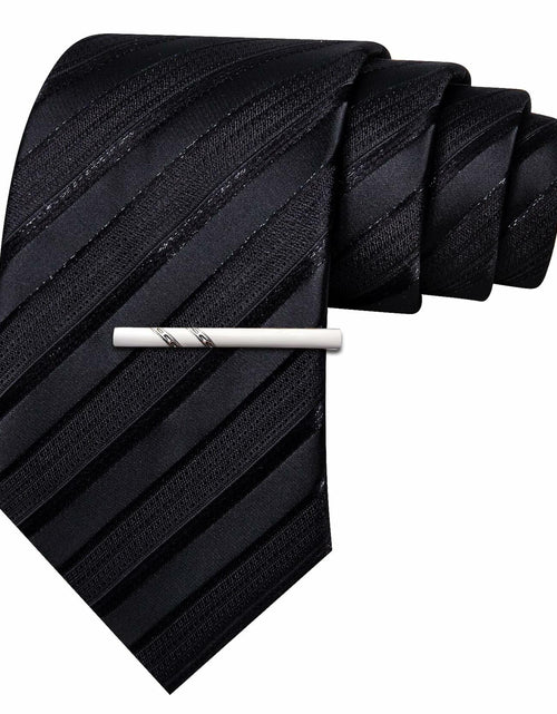 Load image into Gallery viewer, Barry.Wang Silk Men Striped Necktie Tie Clip Blush Pink Size One Size
