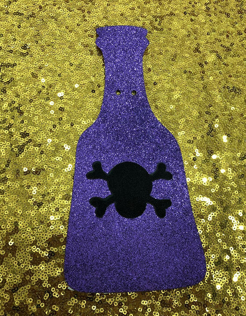 Load image into Gallery viewer, LeeSky Gold Glitter Pick Your Poison Halloween Party Banner Paper Letter Print
