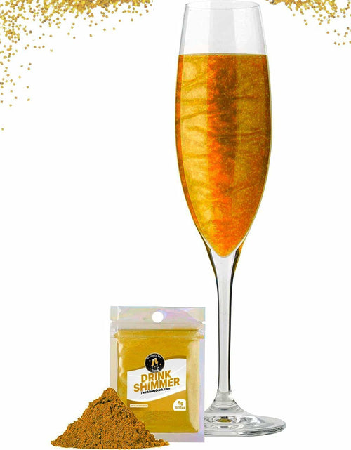 Load image into Gallery viewer, Twinkle My Drink Royal Gold Edible Drink Glitter 5g Premium Shimmer

