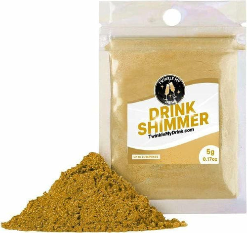 Load image into Gallery viewer, Twinkle My Drink Royal Gold Edible Drink Glitter 5g Premium Shimmer
