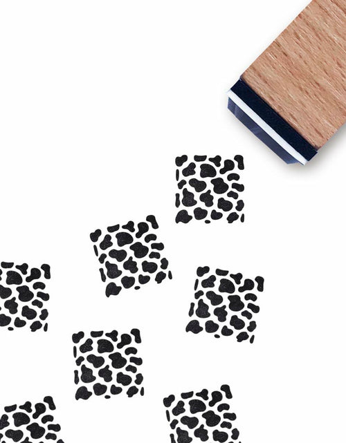Load image into Gallery viewer, GUVSPTI Cow Print Rubber Stamp 3/5 Inch Mini Scrapbooking Card Making
