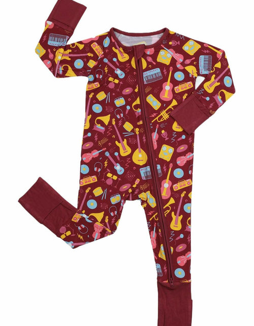 Load image into Gallery viewer, SUZEL Bamboo Viscose Baby Pajamas Romper Guitar Color Size 18-24M
