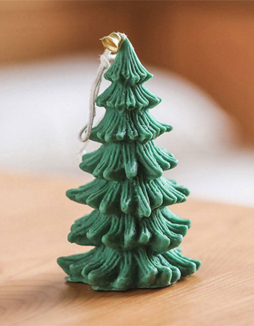 Load image into Gallery viewer, Caregene Christmas Tree Candle Silicone Mold Pine Tree Shape for Candle Making
