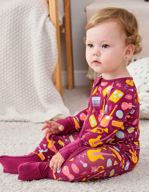 Load image into Gallery viewer, SUZEL Bamboo Viscose Baby Pajamas Romper Guitar Color Size 18-24M

