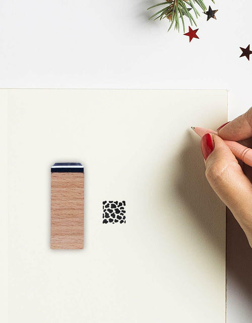 Load image into Gallery viewer, GUVSPTI Cow Print Rubber Stamp 3/5 Inch Mini Scrapbooking Card Making
