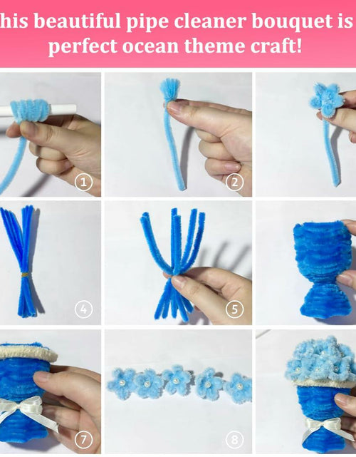 Load image into Gallery viewer, Green Glitter Pipe Cleaners Craft Supplies Arts &amp; Crafts DIY 12in
