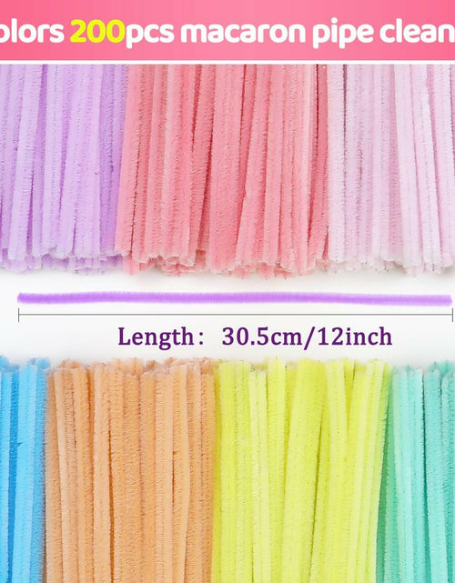 Load image into Gallery viewer, Green Glitter Pipe Cleaners Craft Supplies Arts &amp; Crafts DIY 12in
