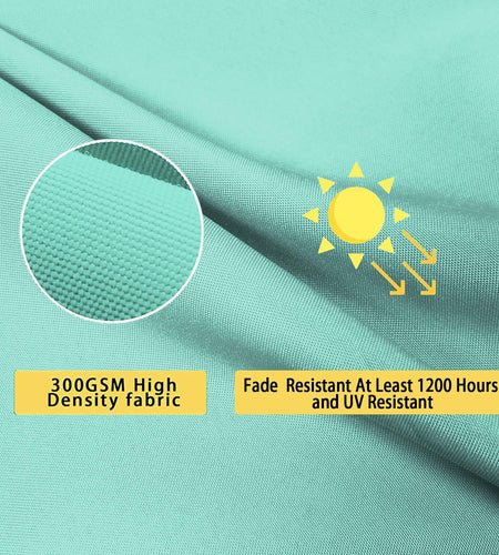 All Smiles Outdoor Waterproof Throw Pillow Covers 20x20 Set of 2 Teal