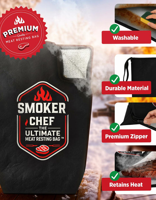 Load image into Gallery viewer, Smoker Chef Meat Resting Bag BBQ Blanket 21" Light Brown 24 Butcher Sheets
