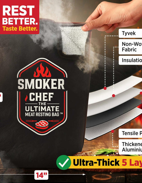 Load image into Gallery viewer, Smoker Chef Meat Resting Bag BBQ Blanket 21" Light Brown 24 Butcher Sheets
