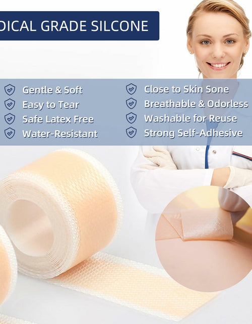 Load image into Gallery viewer, URAY Silicone Scar Tape Medical Grade 120"x1.5" Roll Reusable Extra Long
