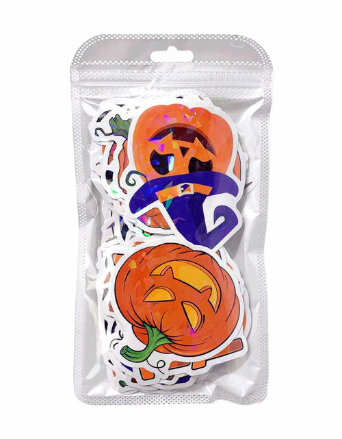 Load image into Gallery viewer, Waxkure 100PCS Halloween Pumpkin Ghost Witch Bat Vinyl Stickers Waterproof
